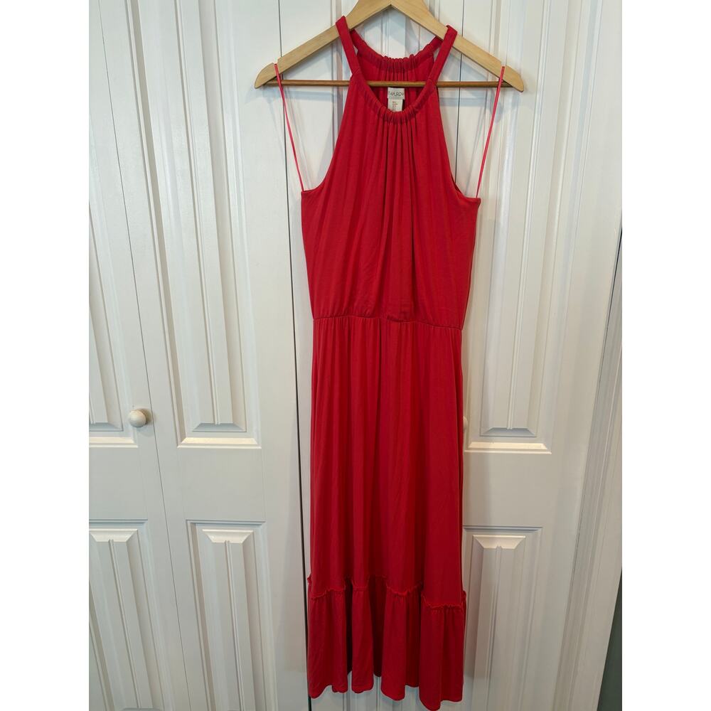 Cynthia Rowley Coral  Midi Dress‎ Size Small